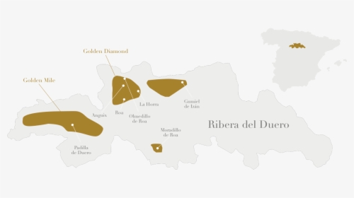 Ribera Del Duero Golden Mile Map, HD Png Download, Free Download