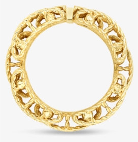 18kt Gold Ring With Black And White Fleur De Lis Diamonds - Bracelet, HD Png Download, Free Download
