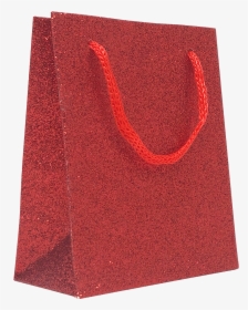 Christmas Gift Bags Red Glitter Finish, 9 X 11 X 5cm - Tote Bag, HD Png Download, Free Download