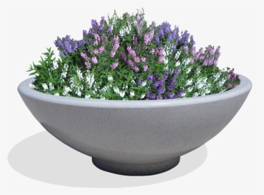 Circular Flower Box In Cls With Marble Effect - Street Flower Png, Transparent Png, Free Download