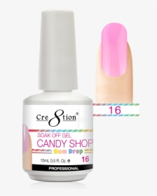 Color - Cre8tion Candy Shop Gum Drop Soak Off Gel .5oz, HD Png Download, Free Download