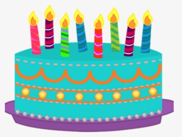 Birthday Cake Clipart 4th - Birthday Cake With Candles Clip Art, HD Png Download, Free Download