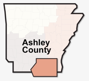 Ashley County Map - Arkansas, HD Png Download, Free Download