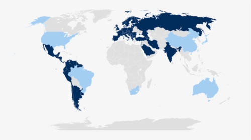 Dark Blue= Opened Countries - South Sea Company Map, HD Png Download, Free Download
