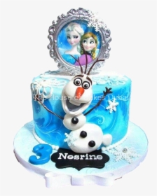Frozen Birthday Cake Png, Transparent Png, Free Download