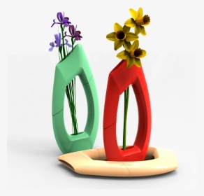 3d Printed Flower Vase , Png Download - 3d Vase Png Transparent, Png Download, Free Download