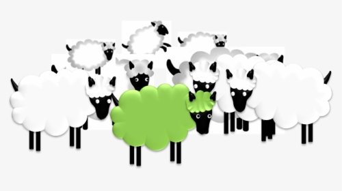 I Am The Green Sheep - Sheep Clip Art, HD Png Download, Free Download