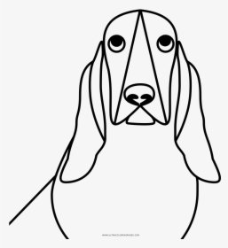 Basset Hound Coloring Page - Desenhos De Cachorro Basset, HD Png Download, Free Download