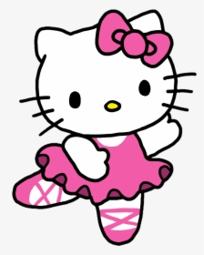 #drawing #pink #hellokitty #kitty #ballerina - Hello Kitty Ribbon Png, Transparent Png, Free Download