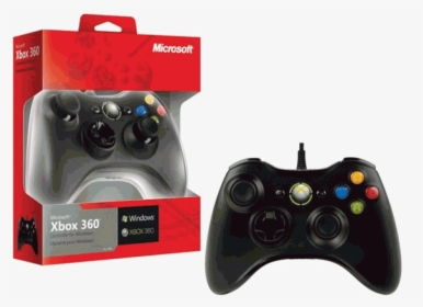 Xbox 360 Controller Black , Png Download - Microsoft Xbox 360 Wired Gamepad Controller For Window, Transparent Png, Free Download