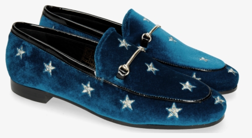Loafers Scarlett 1 Velluto Chine Embroidery Stars - Slip-on Shoe, HD Png Download, Free Download