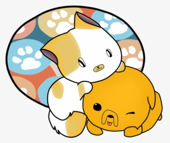 Anime, Cake, And Cartoon Image - Cartoon Kittens And Puppies, HD Png Download, Free Download