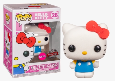 Hello Kitty Classic Flocked Pop Vinyl Figure - Funko Pop Hello Kitty Classic, HD Png Download, Free Download