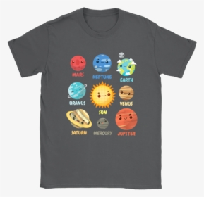 Cute Solar System Planets Around The Sun Shirts - Jack-o'-lantern, HD Png Download, Free Download