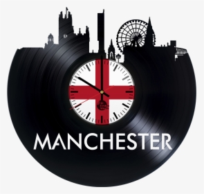 Manchester City England Handmade Vinyl Record Wall - Phonograph Record, HD Png Download, Free Download