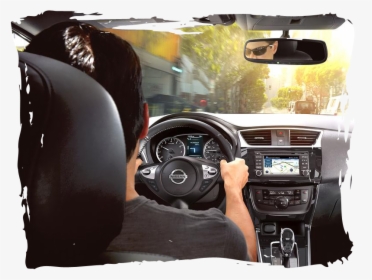 Man Driving A 2017 Nissan Altima - Black 2016 Nissan Sentra Sr, HD Png Download, Free Download