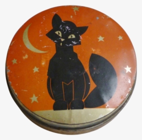 Halloween Black Cat Toffee Tin - Black Cat, HD Png Download, Free Download