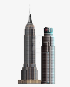 Empire State Building Transparent - Us Bank Tower Drawing, HD Png Download, Free Download