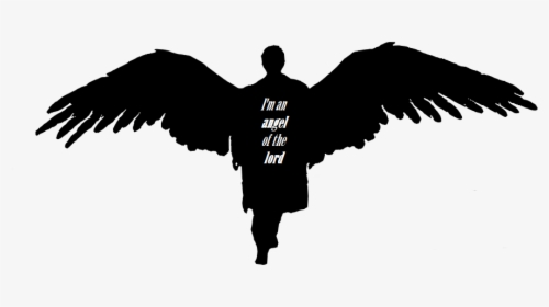Download Clip Art Freeuse Library Gymnastics Silhouettes - Castiel Angel Wings, HD Png Download, Free Download