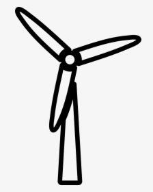 Wind Turbine Outlined Tool - Wind Turbine Icon Png, Transparent Png, Free Download