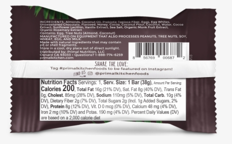 Back Protein Bar Packaging, HD Png Download, Free Download