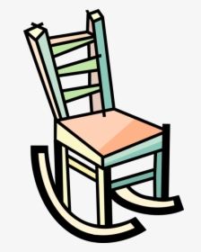 Vector Illustration Of Gentle Motion Rocking Chair - Rocking Chair, HD Png Download, Free Download