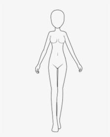 Cartoon Girl Body Png Anime Girl Full Body Transparent Png Kindpng - girl body base roblox