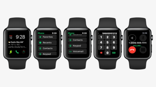Phone Keypad Is Coming To The Apple Watch In Watchos - Apple Watch Activity Sharing, HD Png Download, Free Download