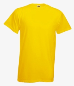 T-shirt Png Free Download - Golden Yellow T Shirt Template, Transparent Png, Free Download
