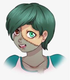 Cell Shaded Anime Bust - Cartoon, HD Png Download, Free Download