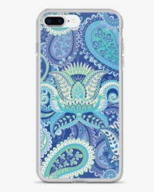 Blue Floral Paisley Iphone Case - Mobile Phone Case, HD Png Download, Free Download
