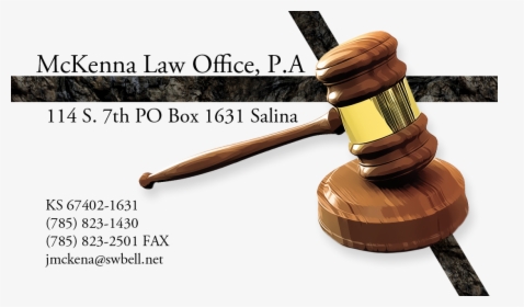 Business Card Design By Jellie For Mckenna Law Office, - Hardwood, HD Png Download, Free Download