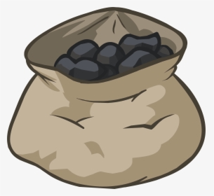 Club Penguin Wiki - Bag Of Coal Clipart, HD Png Download, Free Download