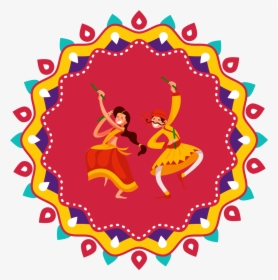 Navaratri Festival Designs - Gujarati New Year 2019, HD Png Download, Free Download