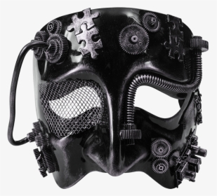 Mens Silver Steampunk Half Mask - Mask, HD Png Download, Free Download