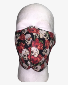 Skull And Roses Full Face Mask - Face Mask, HD Png Download, Free Download