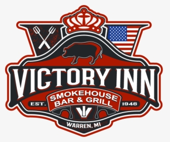 Victory Inn Smokehouse Bar & Grill Logo - Etats Unis, HD Png Download, Free Download