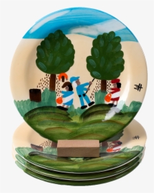 Pecan Picking Dinner Plates "  Title="pecan Picking - Figurine, HD Png Download, Free Download