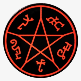 Devils Trap Enamel Pin - Pentagram Icon, HD Png Download, Free Download