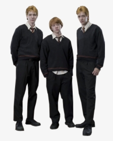 Fred Ron And George Png Image - Harry Potter Black Sweater, Transparent Png, Free Download