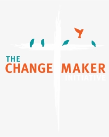 Changemaker Initiative Logo Vertical 3 Color Dark Background - Silk Bank, HD Png Download, Free Download