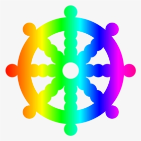 Dharma Wheel Symbol For Buddhism, HD Png Download, Free Download