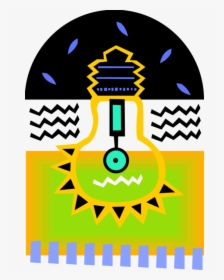 Vector Illustration Of Electric Light Bulb Symbol Of - Emblem, HD Png Download, Free Download