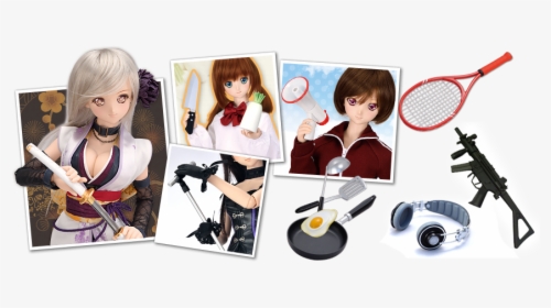 Soft Toys, Weapons, Headphones, And Sometimes Copyrighted - Girl, HD Png Download, Free Download