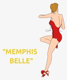 Memphis Belle Pin-up Nose Art - Memphis Belle Pin Up Girl, HD Png Download, Free Download