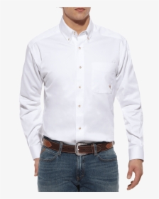 Ariat Men"s Solid Twill Button Up Shirt - Dress Shirt, HD Png Download, Free Download