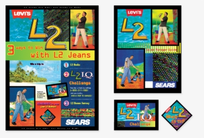 Levi"s L2 Jeans Promotion With Sears- Including Poster, - Levi's L2, HD Png Download, Free Download