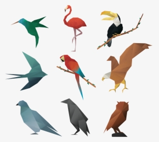 Polygon Geometric Birds, HD Png Download, Free Download
