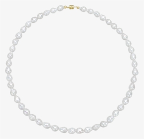 Antibes White Baroque Freshwater Pearl Necklace ~ Gold - Necklace, HD Png Download, Free Download