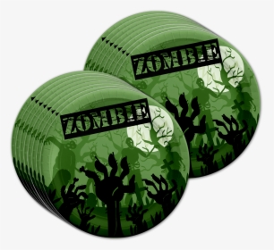 Zombie Birthday Party Tableware Kit For 16 Guests - Label, HD Png Download, Free Download